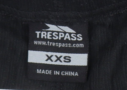 Unisex Adultss UK Size 2XS Trespass Regular Fit Jogger Black Trousers