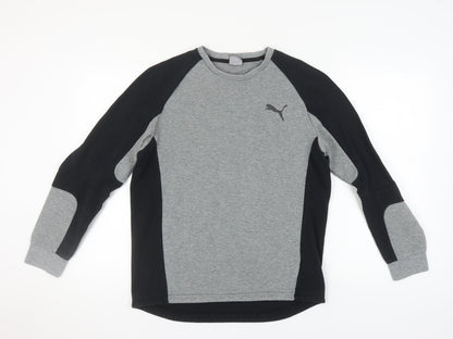 Mens UK Size L PUMA Grey Pullover Sweatshirt