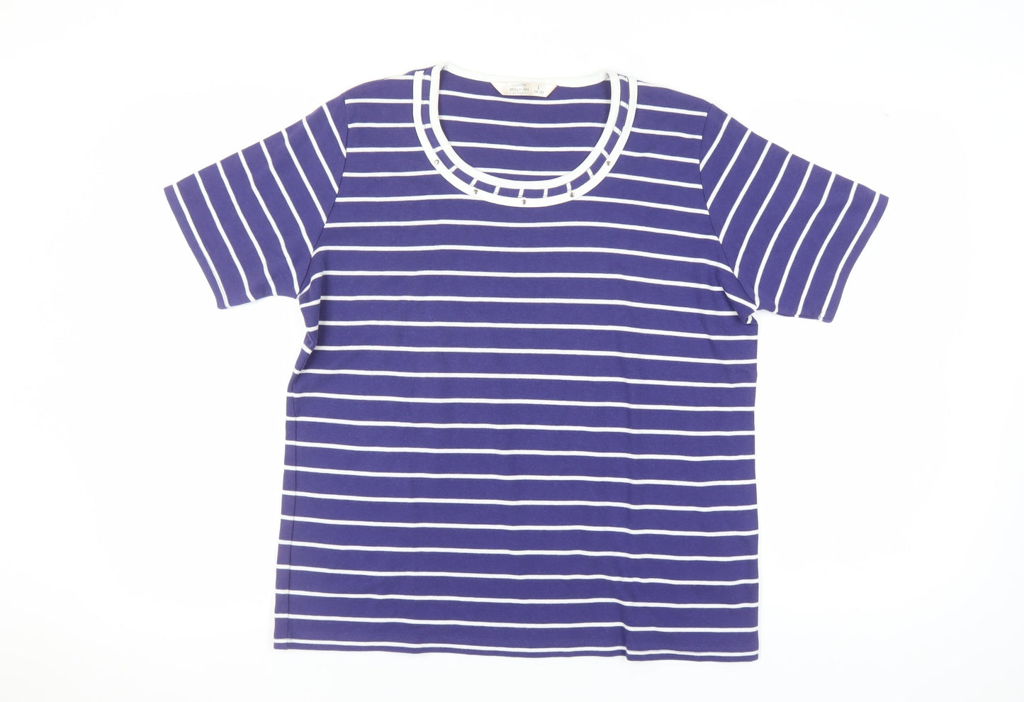 Womens UK Size L Honor Millburn Blue  T-Shirt