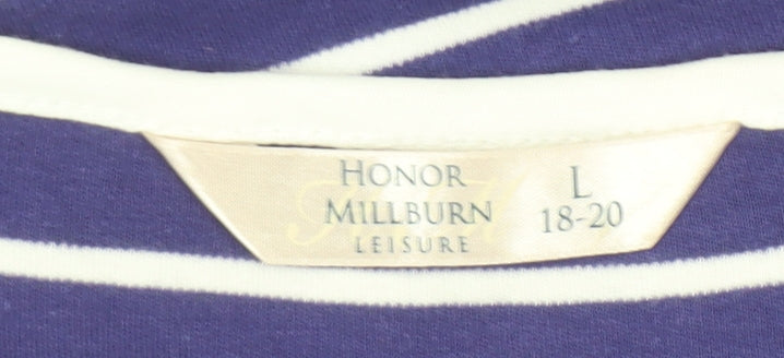 Womens UK Size L Honor Millburn Blue  T-Shirt