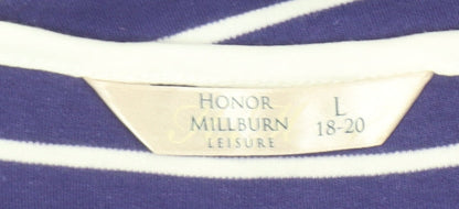 Womens UK Size L Honor Millburn Blue  T-Shirt