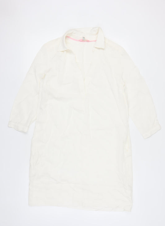 Joules Women's Ivory Shirt Dress Size 12