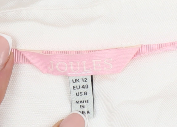 Joules Women's Ivory Shirt Dress Size 12