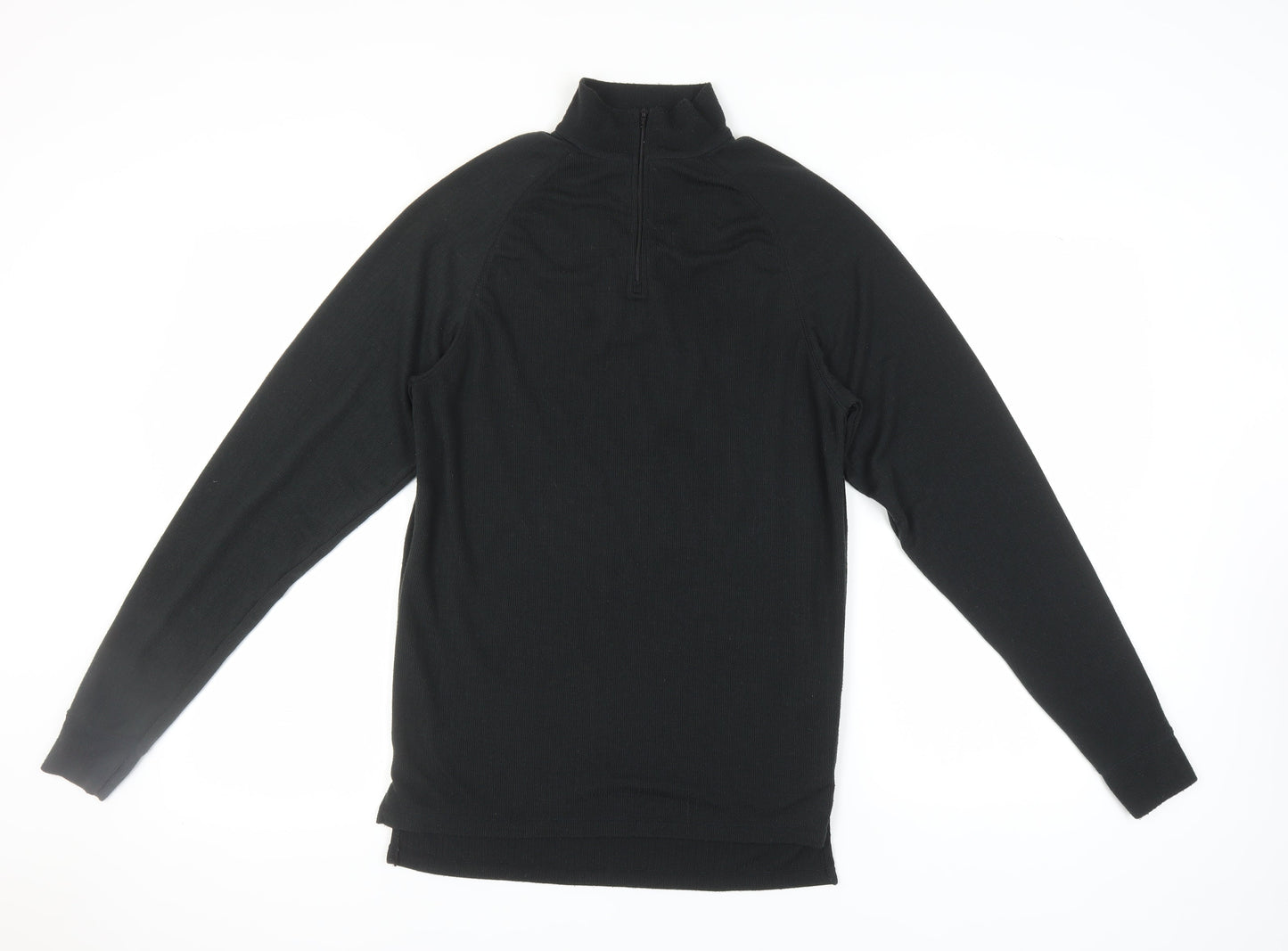 Trespass Men's Black Long Sleeve High Neck T-Shirt L