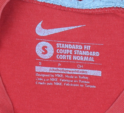 Nike Men's Red Graphic Print T-Shirt S