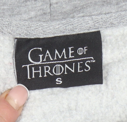 Unisex Adults UK Size S Game Of Thrones Grey Pullover Hoodie