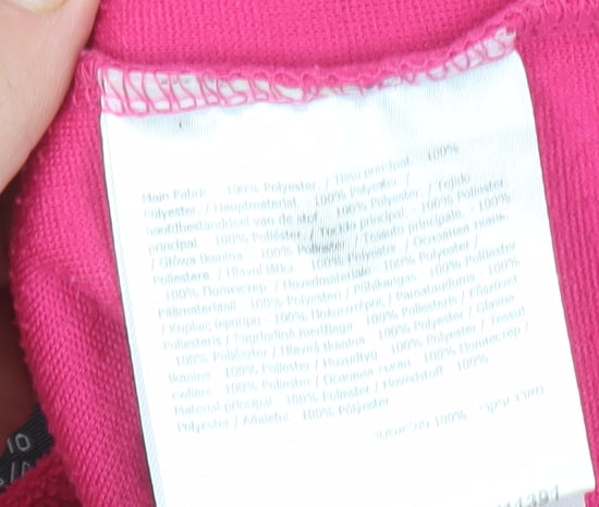 Regatta Girls Pink 1/2 Zip Fleece Sweatshirt 9-10 Years