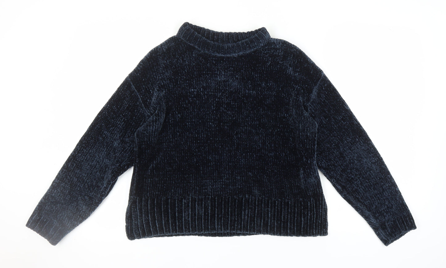 Womens UK Size M Marks and Spencer Blue Pullover Jumper