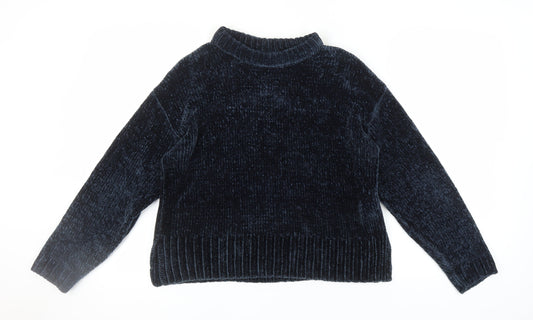 Womens UK Size M Marks and Spencer Blue Pullover Jumper