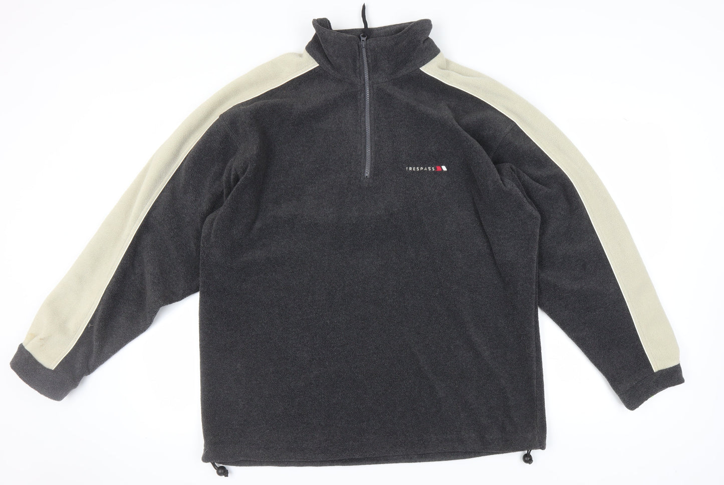 Trespass Men's Black Fleece Sweatshirt L High Neck