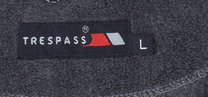 Trespass Men's Black Fleece Sweatshirt L High Neck