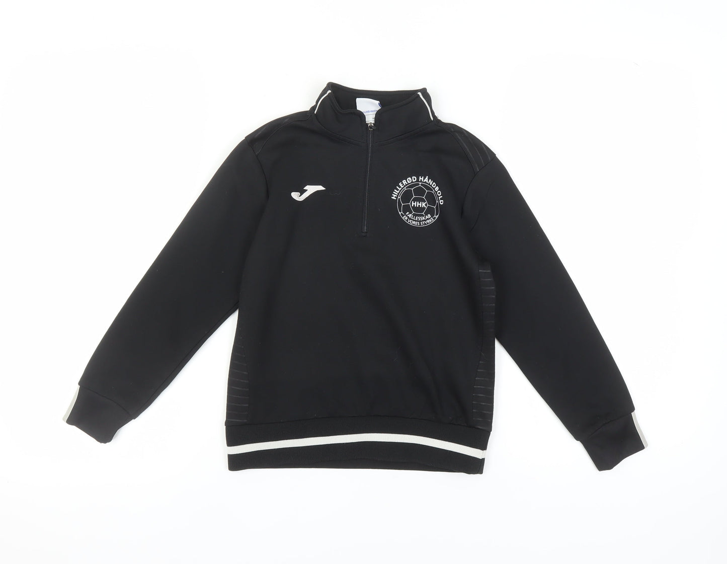 Joma Boys Black 2XS Sweatshirt 1/4 Zip Casual Lightweight