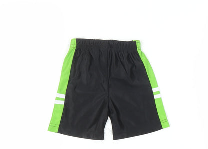 New Balance Kids' Black Green Active Shorts 12M