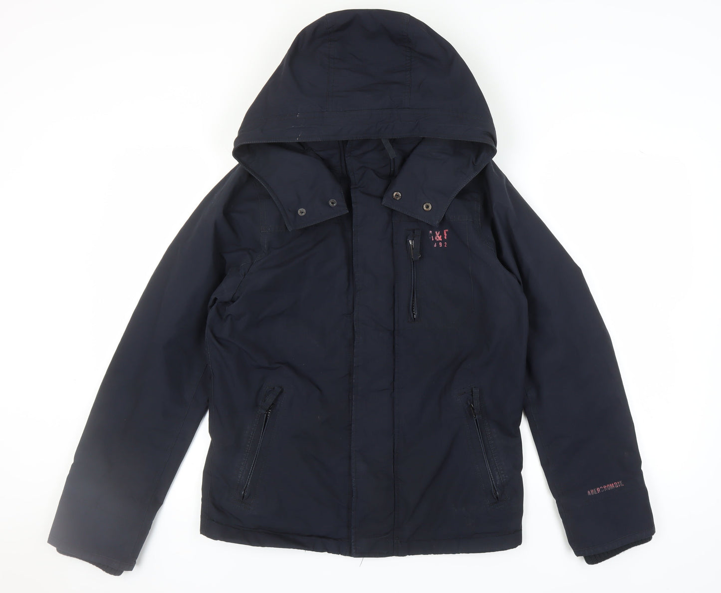 Abercrombie Men's Black Hooded Jacket M