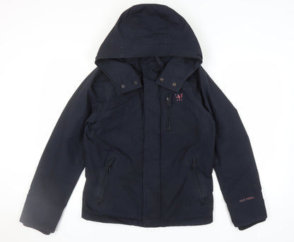 Abercrombie Men's Black Hooded Jacket M