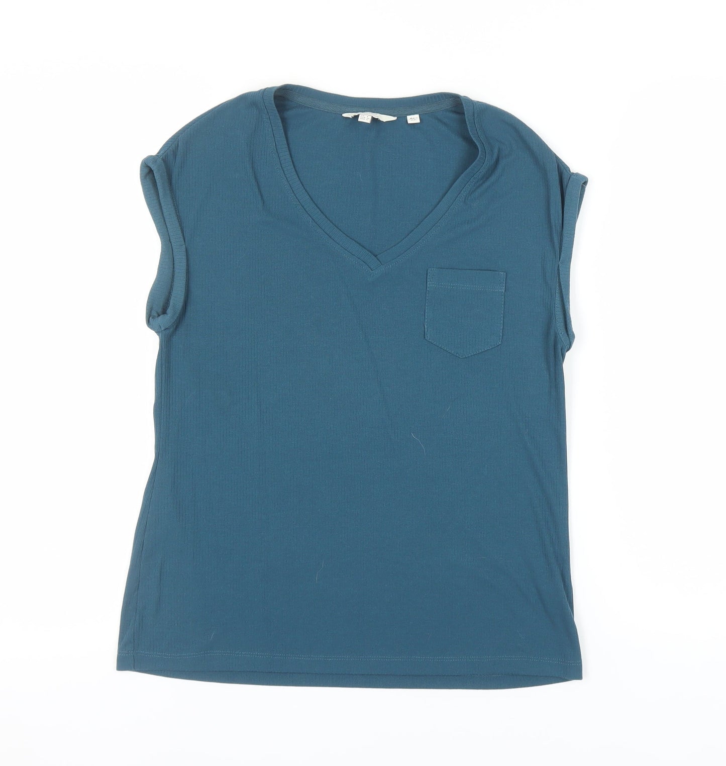 FatFace Women's Blue V-Neck Sleeveless Top, UK 8