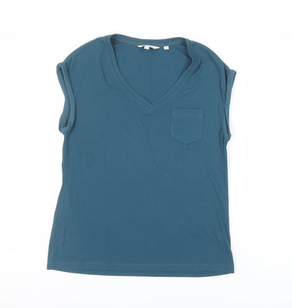 FatFace Women's Blue V-Neck Sleeveless Top, UK 8