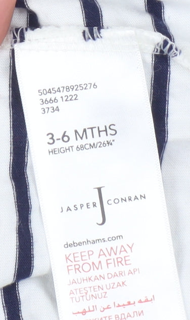 Jasper Conran Unisex Baby T-Shirt 3-6 Months Multicoloured Stripes