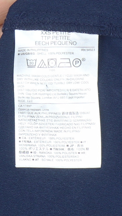 Banana Republic Women's Blue Petite Blouse XXS