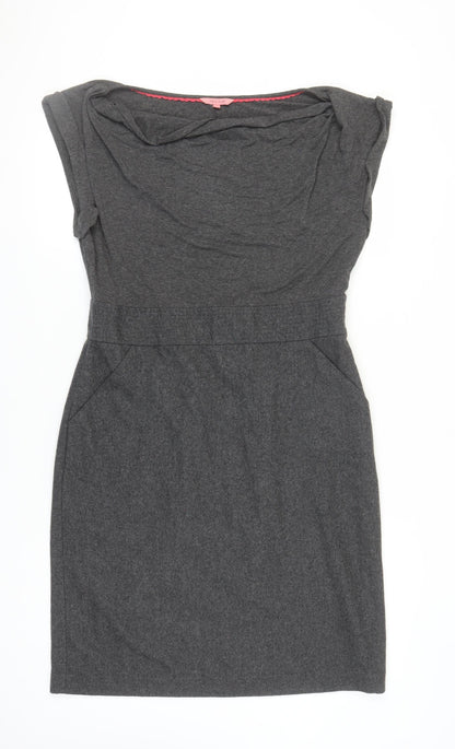 White Stuff Women's Grey Sheath Mini Dress Size 14