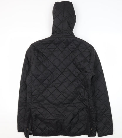 Mens UK Size M Voi Jeans Black Quilted Coat