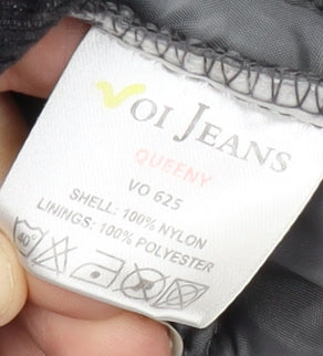 Mens UK Size M Voi Jeans Black Quilted Coat