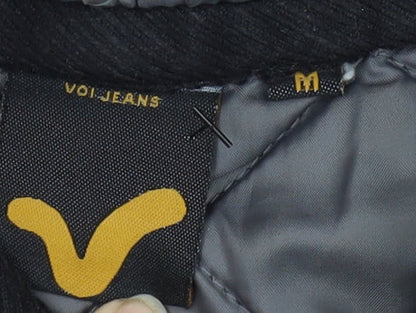 Mens UK Size M Voi Jeans Black Quilted Coat