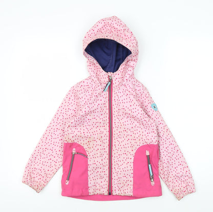 Killtec Girls Pink Spotted Jacket, 9 Years, Breathable & Stylish