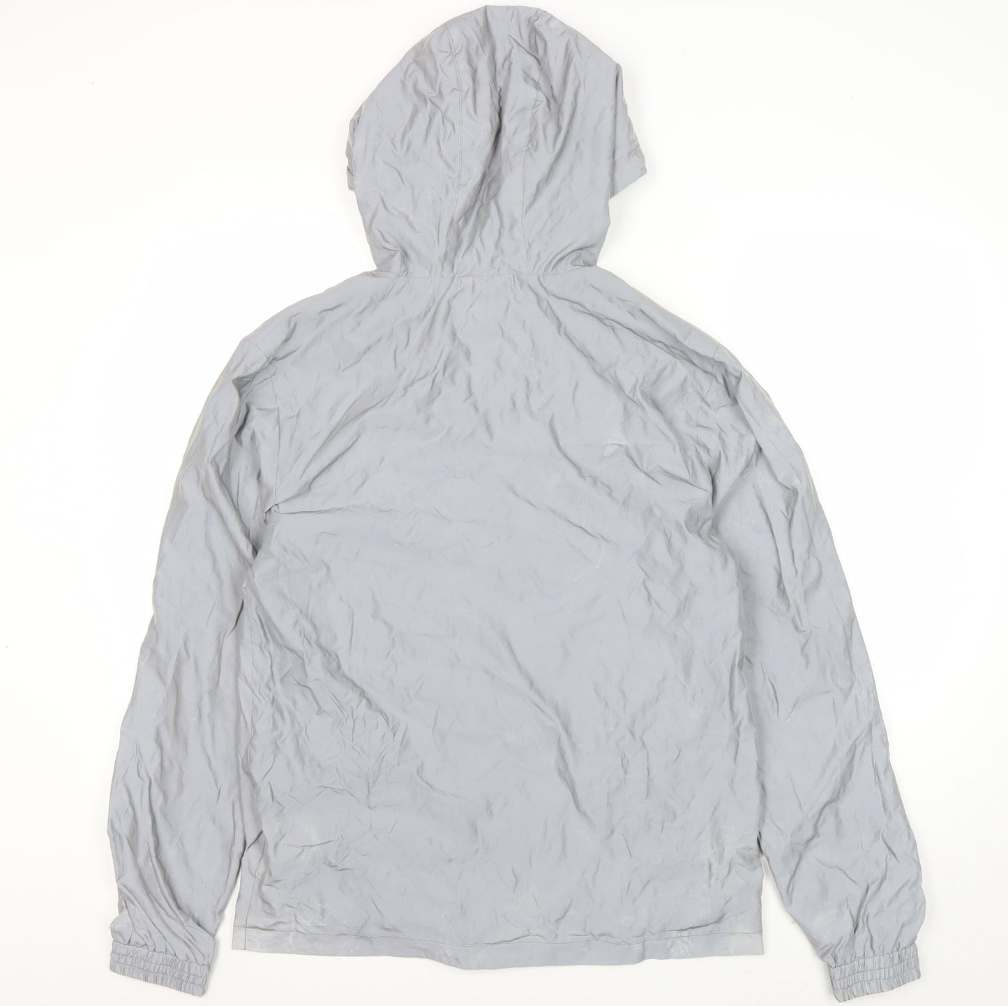 Euro-Sports Men's Grey Windbreaker Jacket, Size S
