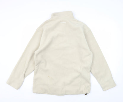 Active Women's Beige Fleece Pullover Sweatshirt Size 10