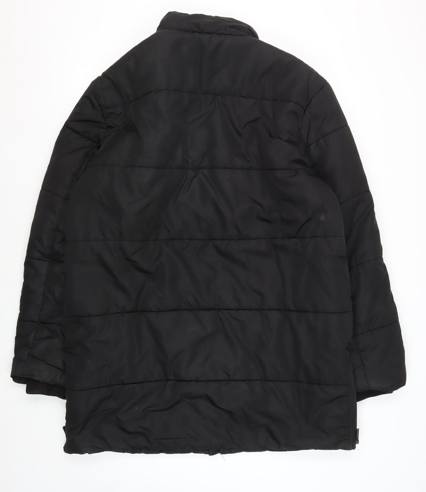 Mens UK Size L Forest Black Puffer Jacket