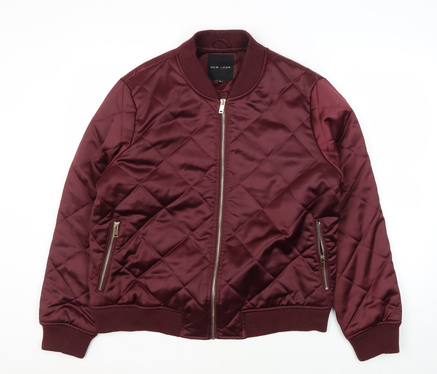 Mens UK Size 18 New Look Red Bomber Jacket