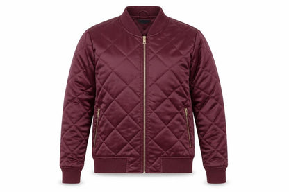 New Look Womens Red Quilted Bomber Jacket Size 18