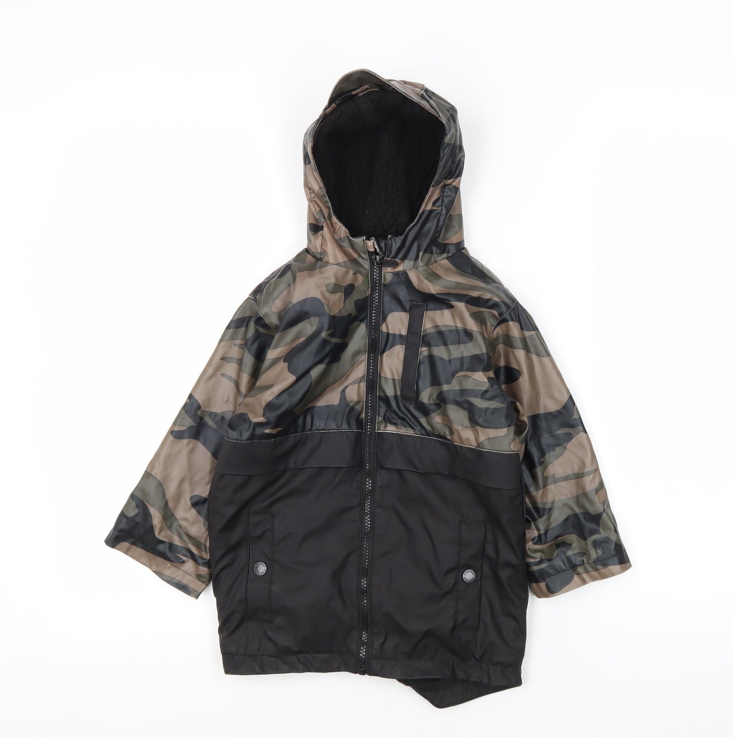Firetrap Boys Camouflage Rain Coat 2-3 Years