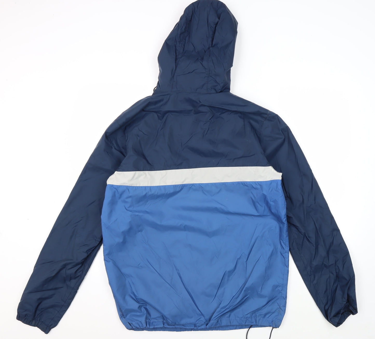 Mens UK Size S VANS Blue Windbreaker Coat
