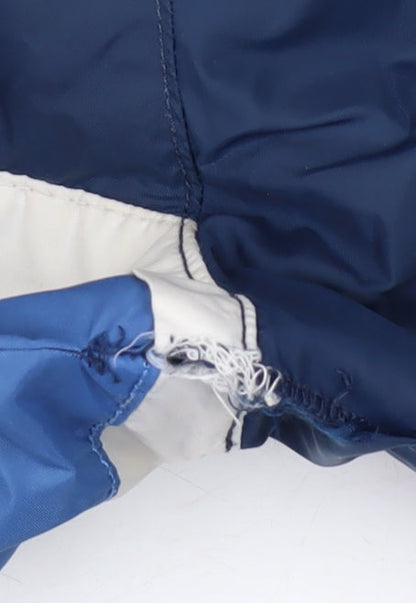 Mens UK Size S VANS Blue Windbreaker Coat