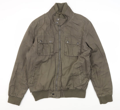 Mens UK Size M Burton Green Bomber Jacket