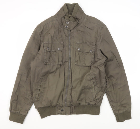 Mens UK Size M Burton Green Bomber Jacket
