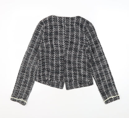 UNIQUE 21 Women's Black Tweed Jacket Size 8
