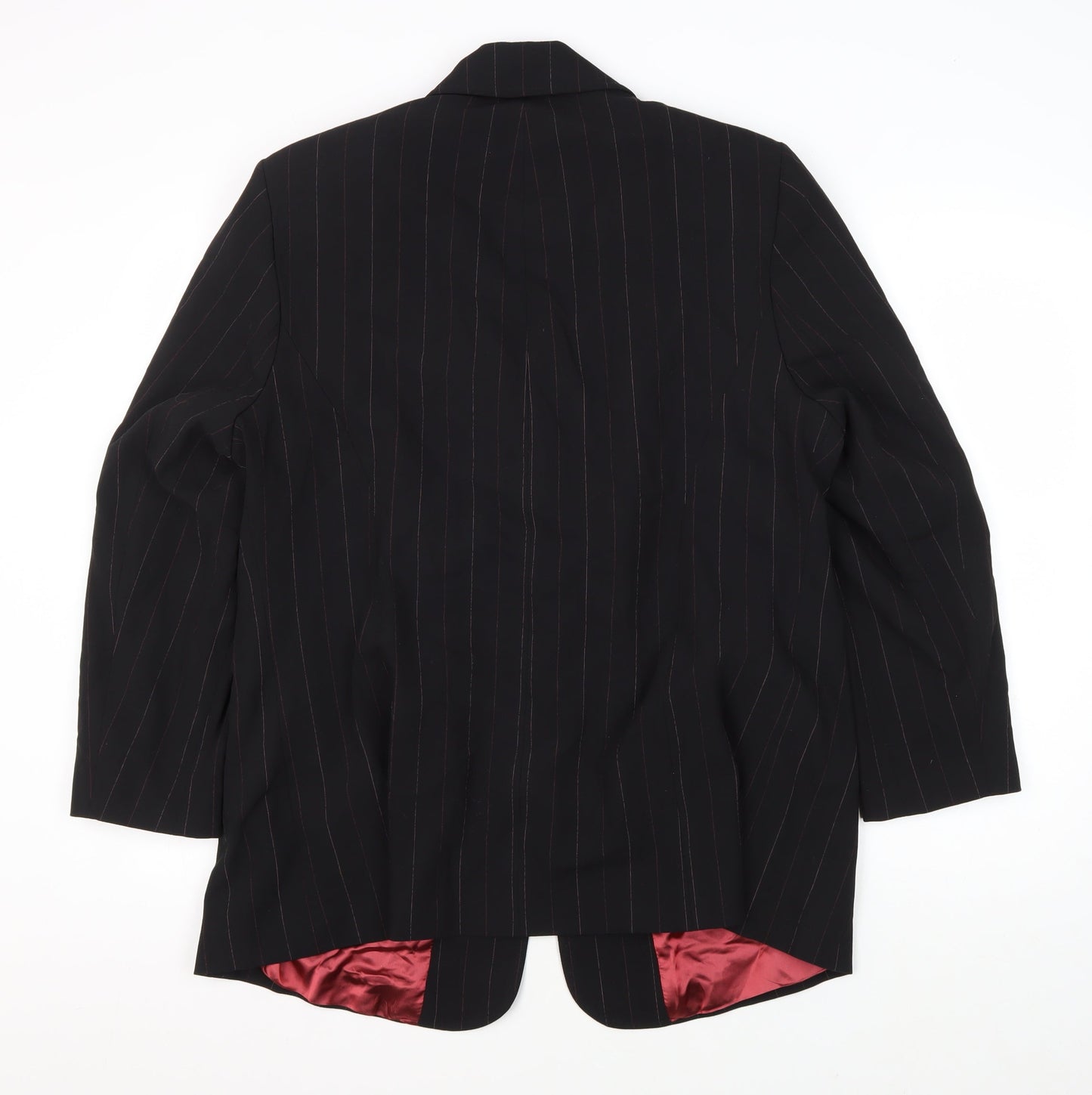 Ann Harvey Women's Black Pinstripe Blazer, Size 16