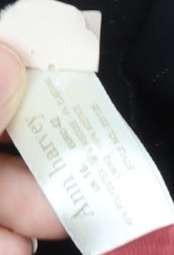 Ann Harvey Women's Black Pinstripe Blazer, Size 16