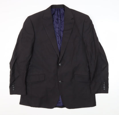 Mens UK Size 42 Daniel Hechter Regular Black Suit Jacket