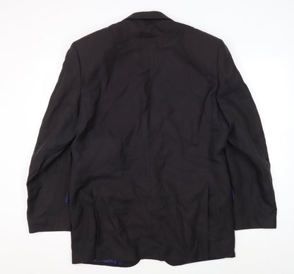 Mens UK Size 42 Daniel Hechter Regular Black Suit Jacket