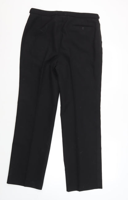 Mens UK Size 34 Turo Regular Fit  Black Trousers