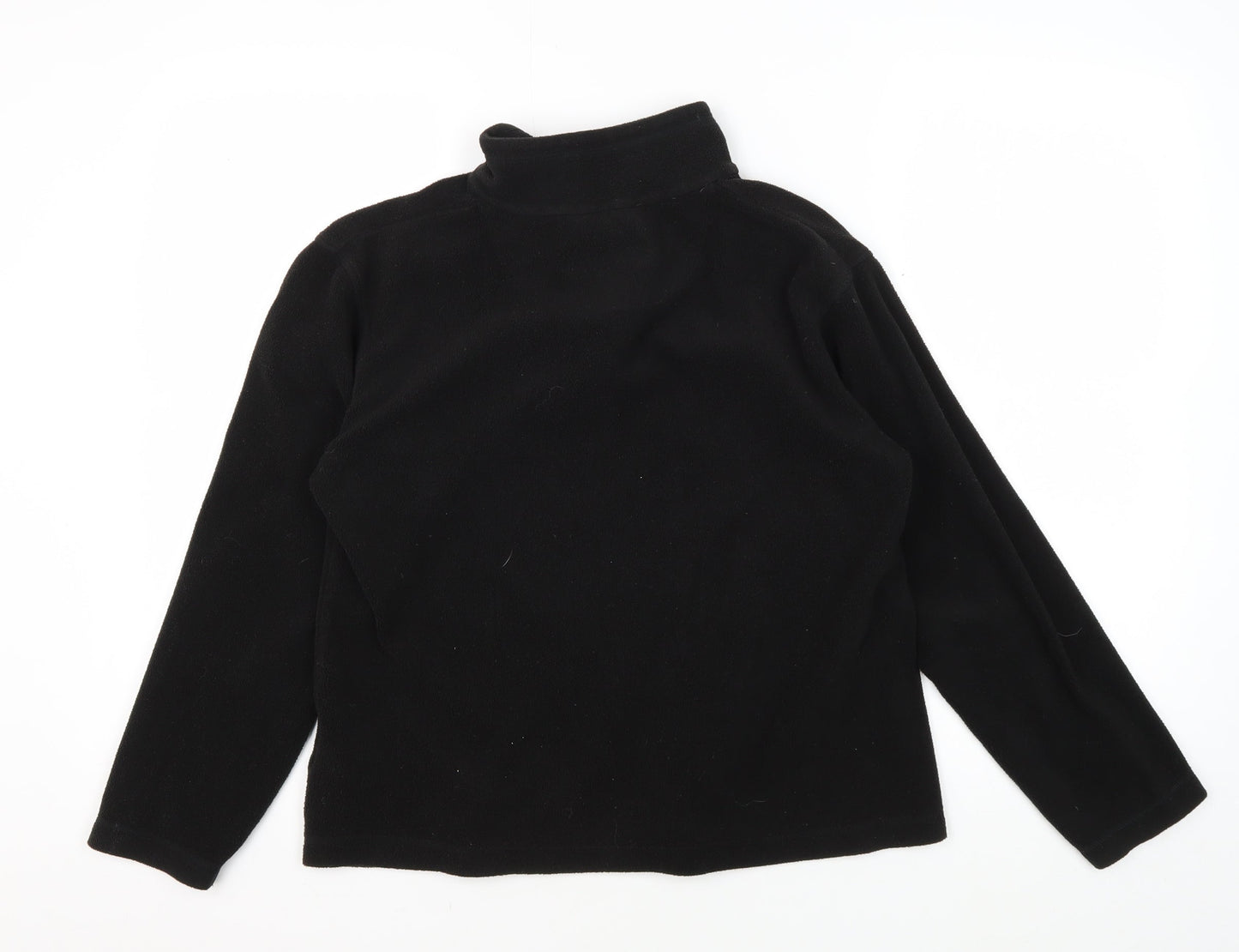 Regatta Women's Black Fleece Sweater, Size 12, 1/4 Zip