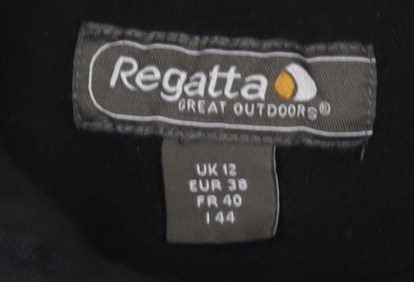 Regatta Women's Black Fleece Sweater, Size 12, 1/4 Zip