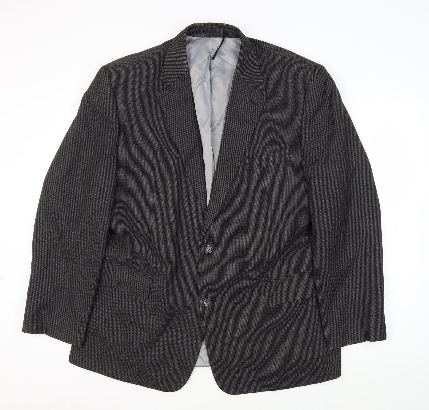 Mens UK Size 44 Charlton Gray Regular Grey Suit Jacket