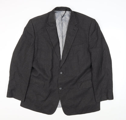 Mens UK Size 44 Charlton Gray Regular Grey Suit Jacket