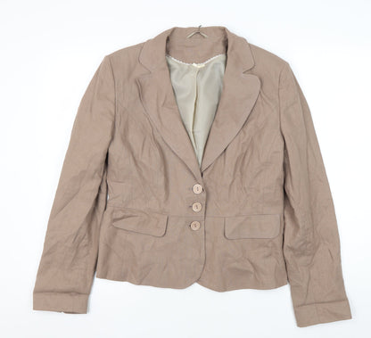 Dorothy Perkins Brown Women's Blazer Size 14