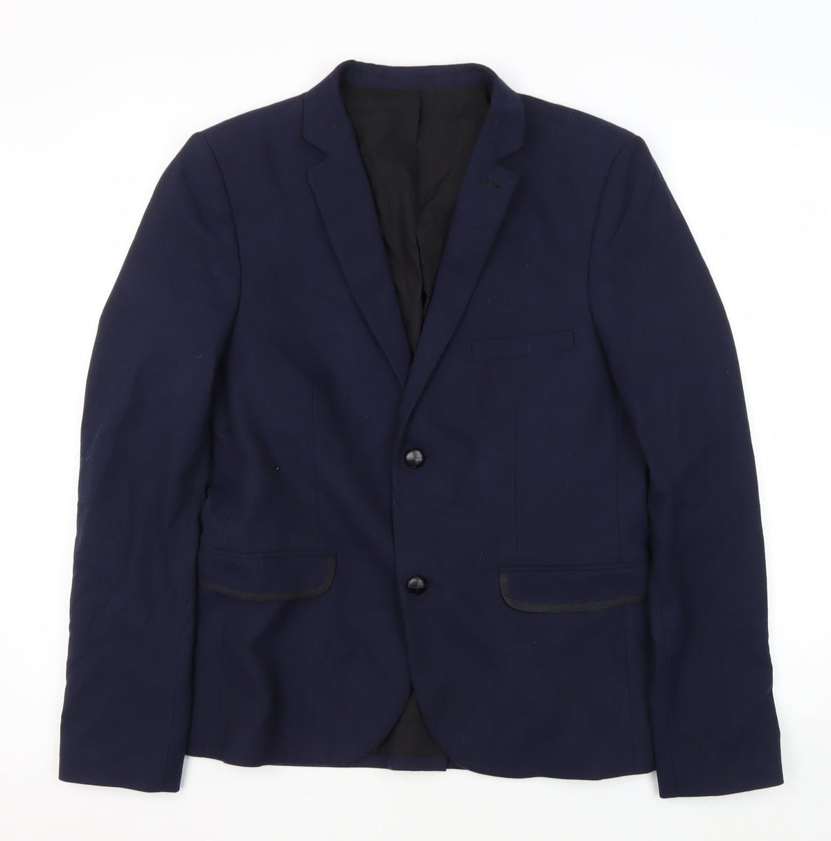 Mens UK Size 40 Topman Regular Blue Suit Jacket